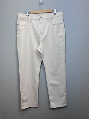 Madewell 90s Straight White Jeans Size 33 Fair Trade Certified Denim